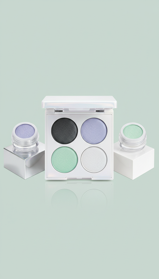 Pigment-Rich Eyeshadow Quad Mint Glow Edition
